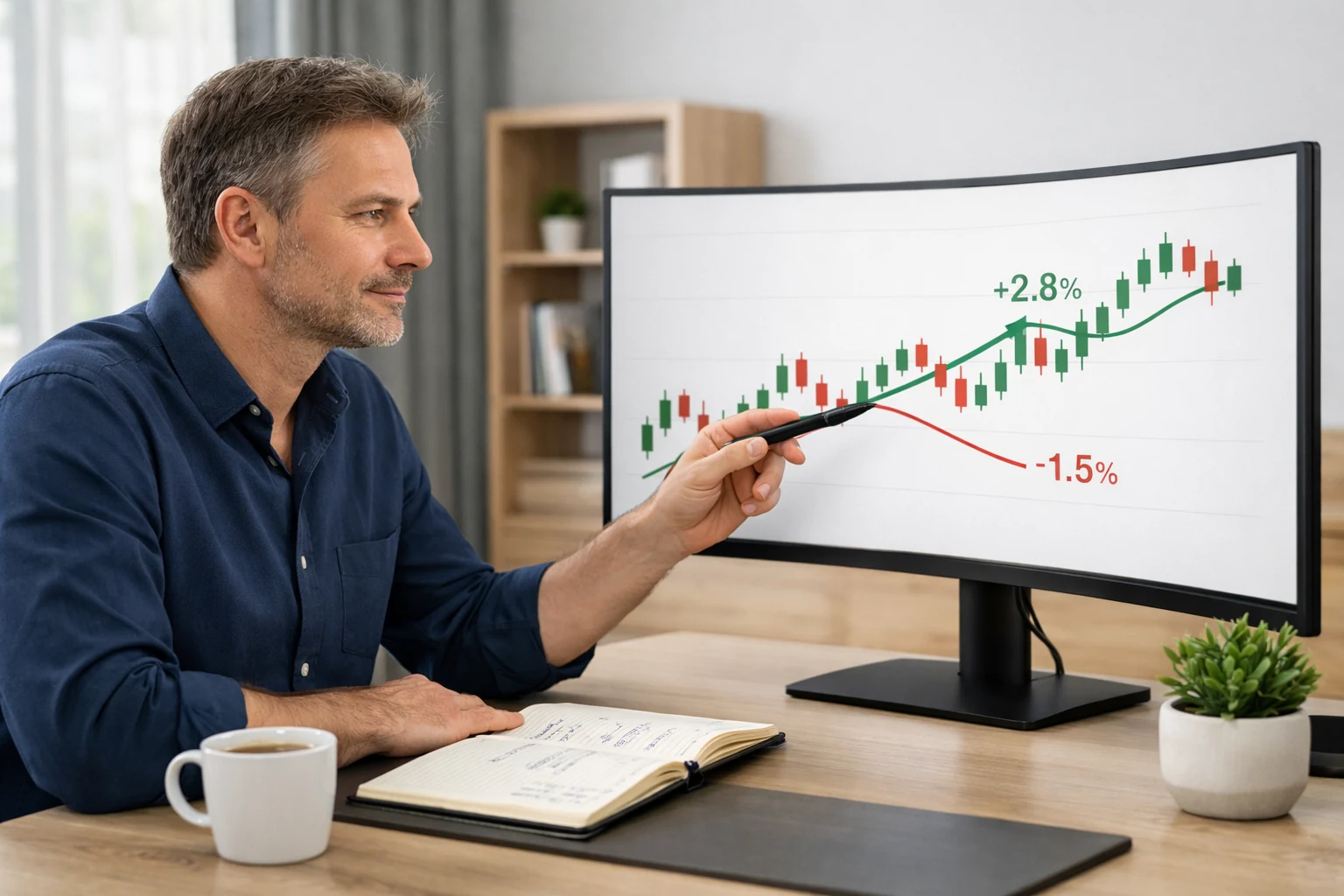 Analyst bewertet Wettquoten und Margen am Computer